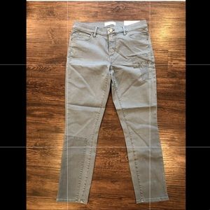 LOFT Women’s Gray Modern Skinny Crop Pants size 4